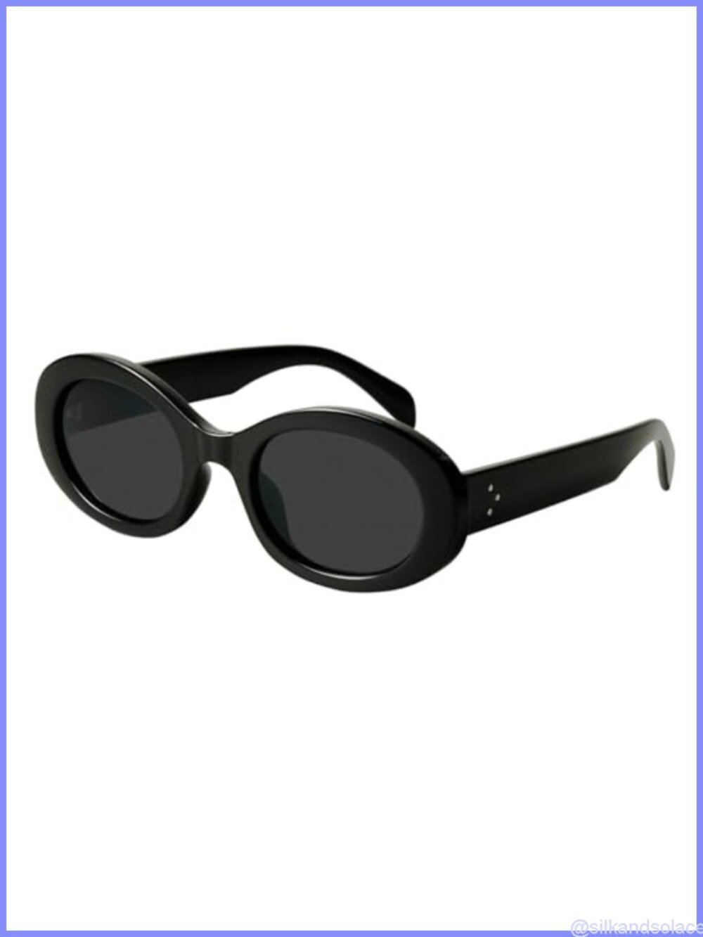 Chunky Oval Sunglasses Retro 90s Full Frame UV400 MS52371